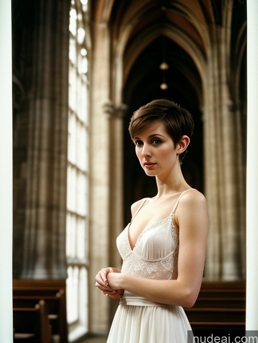 related ai porn images free for Woman Small Tits Skinny Fairer Skin Seductive Film Photo Church Wedding Short 40s Brunette Pixie German