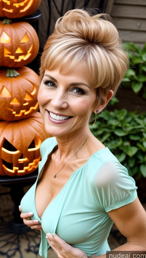 related ai porn images free for Milf One Small Tits Skinny Perfect Body Happy Pixie Front View Halloween Shirt Detailed