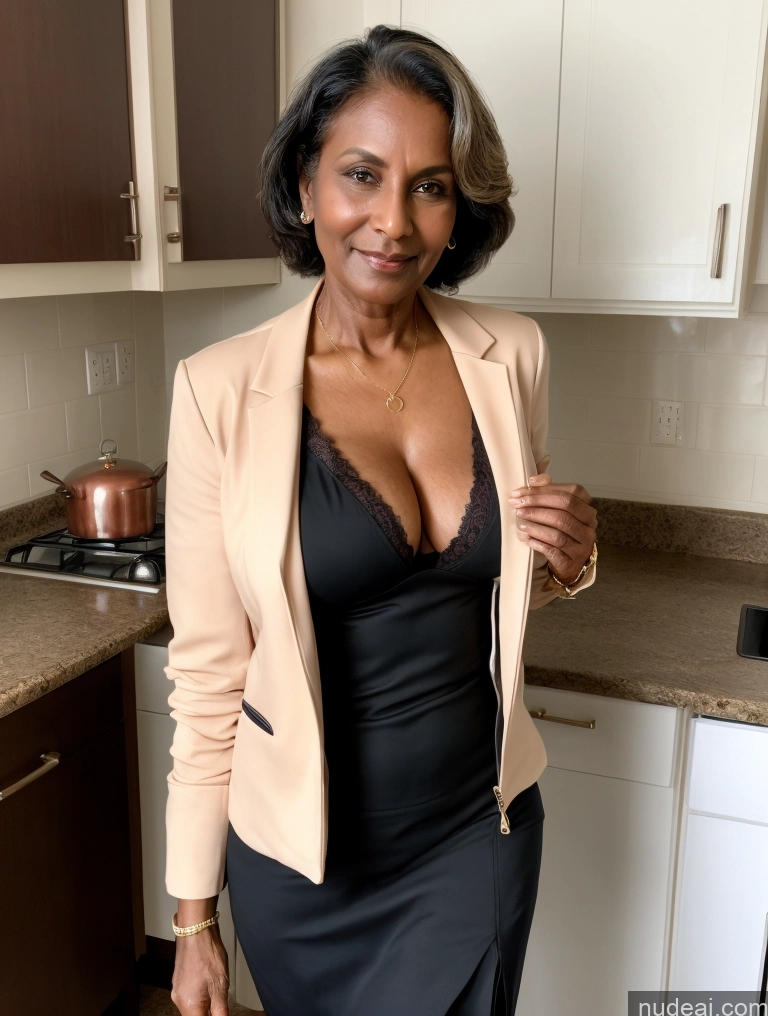 related ai porn images free for Milf Two Perfect Boobs Perfect Body Dark Skin 70s Indian Kitchen Jacket Professor Secretary Cleavage Partially Nude Detailed Stylish Suit