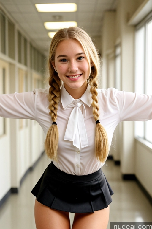 related ai porn images free for 18 Blouse Mini Skirt Pantyhose Tie Sorority Small Tits Skinny Big Hips Big Ass Long Legs Happy Blonde Pigtails French School Hallway