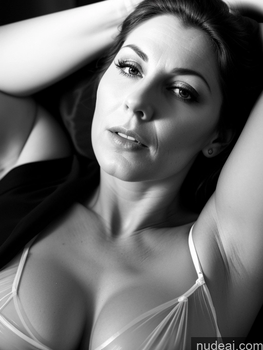 related ai porn images free for Milf Small Tits Fairer Skin 40s Shocked Brunette Straight British Black And White Bedroom Close-up View On Back Chemise Transparent Dark Lighting