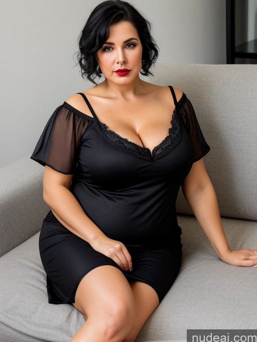 related ai porn images free for 60s Czech Busty Short Chubby Black Hair Couch Detailed Casual Chemise Lipstick Sad Sexy Face Long Hair