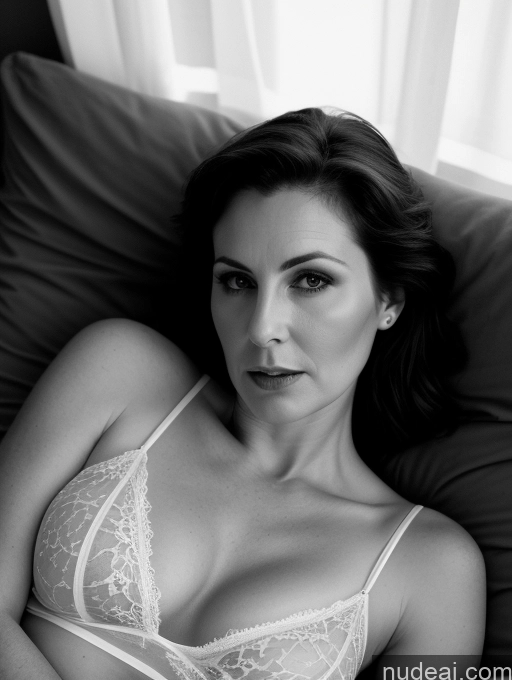 related ai porn images free for Milf Small Tits Fairer Skin 40s Shocked Brunette Straight British Black And White Bedroom Close-up View On Back Chemise Transparent Dark Lighting