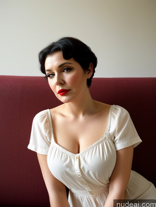 related ai porn images free for Czech Busty Short Black Hair Detailed Casual Chemise Lipstick Chubby Close-up View 80s Pixie Sad Sexy Face Couch 60s