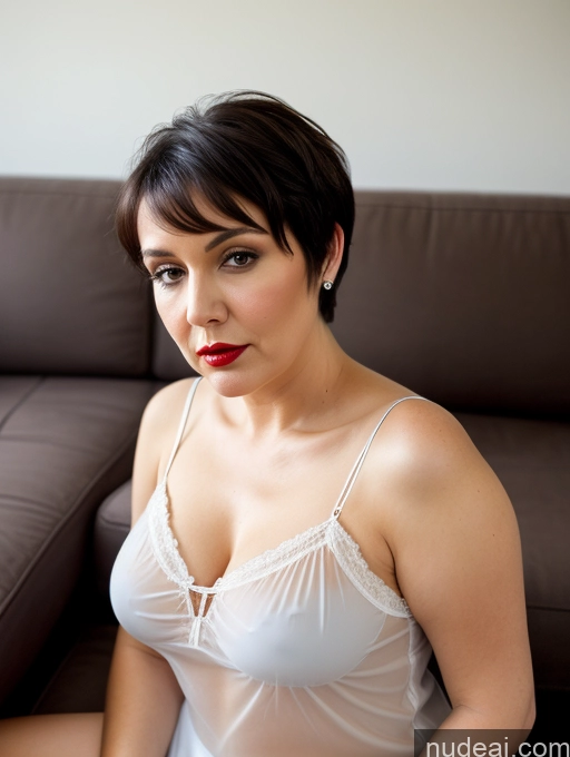 related ai porn images free for Czech Busty Short Black Hair Detailed Casual Chemise Lipstick Chubby Close-up View 80s Pixie Sad Sexy Face Couch 60s Cleavage Transparent