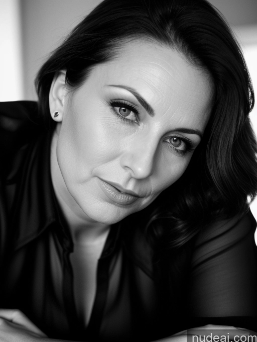 related ai porn images free for Milf Small Tits Fairer Skin 40s Shocked Brunette Straight British Black And White Bedroom Close-up View On Back Transparent Dark Lighting Jacket