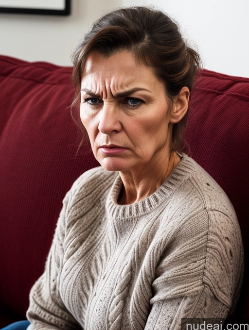 related ai porn images free for Czech Short Jeans Sweater Stylish Detailed Angry 50s Couch