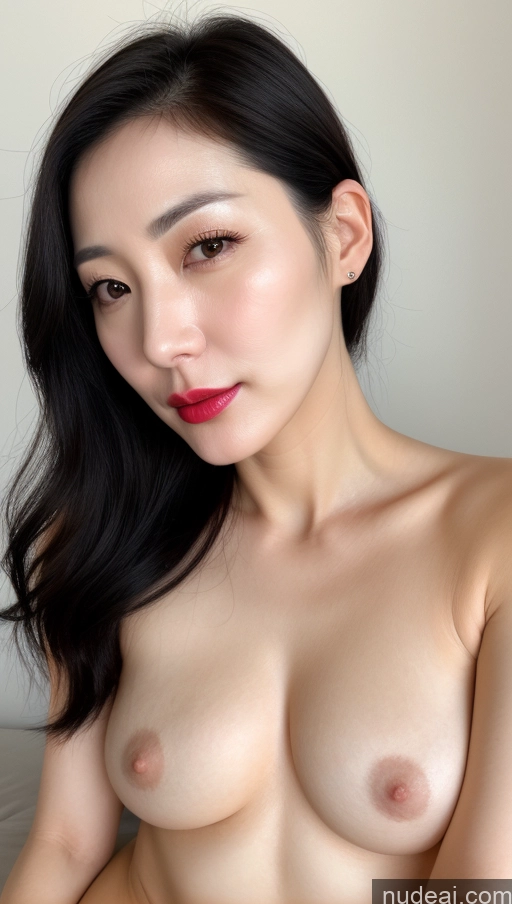 related ai porn images free for Woman One Beautiful Lipstick Fairer Skin Black Hair Close-up View Perfect Boobs 40s Korean