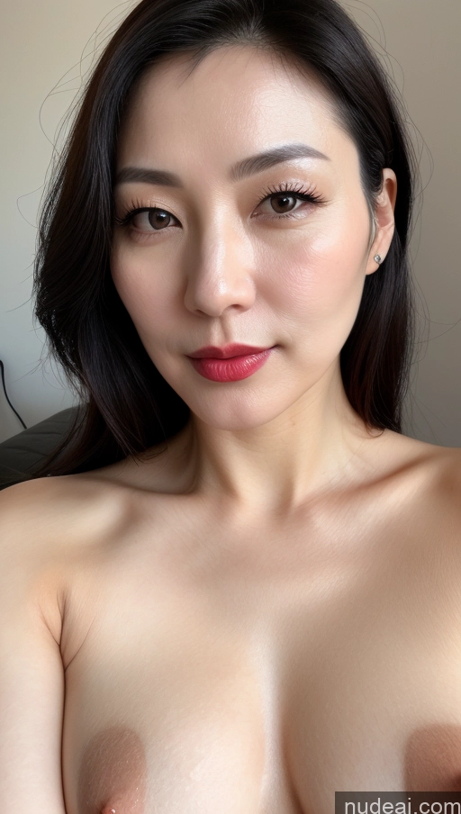 related ai porn images free for Woman One Beautiful Lipstick Fairer Skin Black Hair Close-up View Perfect Boobs 40s Korean
