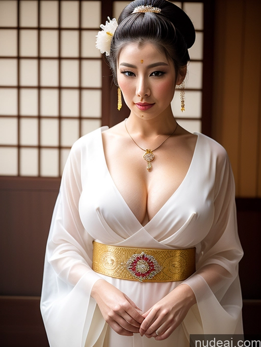 related ai porn images free for Busty Perfect Boobs Perfect Body Oiled Body Fairer Skin Geisha Traditional Cleavage Jewelry Hair Bun Transparent