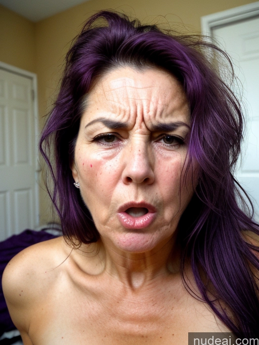 related ai porn images free for Messy Cumshot Adjusting Clothes Purple Hair Milf 70s Shocked Angry Sexy Face Film Photo