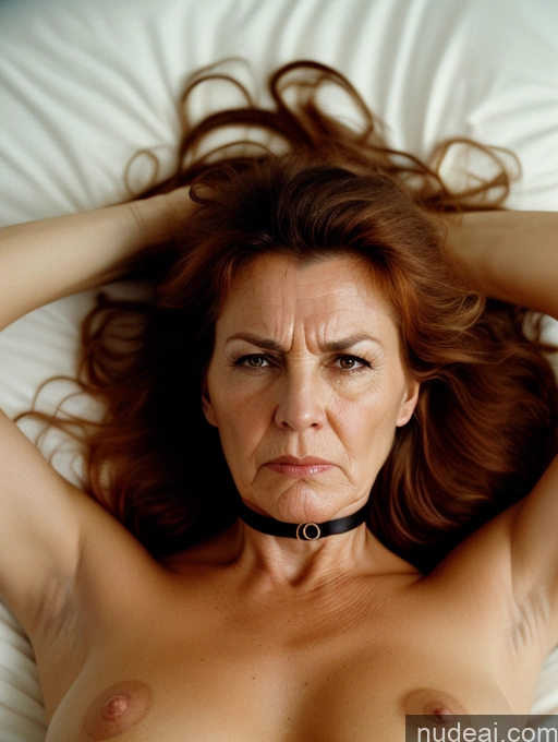 related ai porn images free for Messy 70s Angry Ginger Film Photo On Back Choker Nude Pubic Hair Serious Milf Perfect Boobs