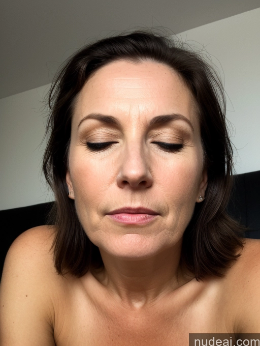 related ai porn images free for Milf One Small Tits Fairer Skin 40s Shocked Brunette Straight British Black And White Bedroom Close-up View Sleeping Nude