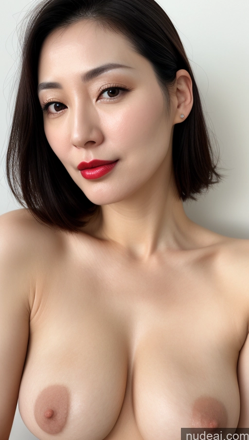 related ai porn images free for Woman One Beautiful Lipstick Fairer Skin Black Hair Close-up View Perfect Boobs Korean 40s