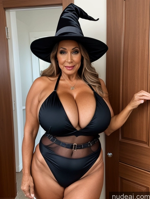 related ai porn images free for Milf One Busty Huge Boobs Thick Tanned Skin Microkini Thong 70s Latina Halloween Witch Lumberjack