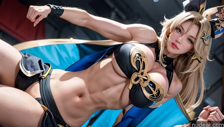 Huge Boobs Beautiful Muscular Abs Tall 30s Bikini Detailed Kirara: Genshin Impact Cosplayers Bodybuilder Big Hips Big Ass