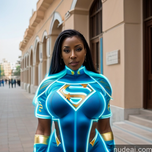related ai porn images free for Busty Muscular Front View Cosplay Neon Lights Clothes: Blue Ukraine Israel Superheroine Black