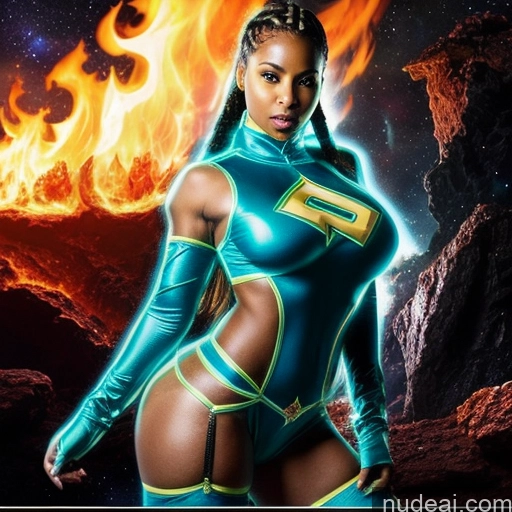 related ai porn images free for Busty Muscular Cosplay Neon Lights Clothes: Blue Ukraine Israel Superheroine Black Braided Hell Close-up View Diamond Jewelry Stockings Space Suit