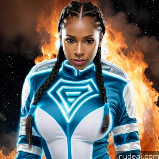 related ai porn images free for Busty Muscular Cosplay Neon Lights Clothes: Blue Ukraine Israel Superheroine Black Braided Hell Close-up View Diamond Jewelry Stockings Space Suit