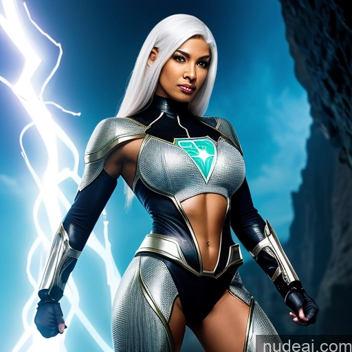 related ai porn images free for Muscular Abs White Hair Front View Cosplay Superhero Israel Superheroine Black Cyborg Style Cyborg Android Hell Diamond Jewelry Perfect Body Perfect Boobs