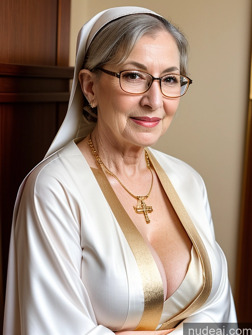 related ai porn images free for Woman Busty Small Tits Glasses Pubic Hair Fairer Skin Pigtails White Kimono Nun Cleavage Gold Jewelry 70s