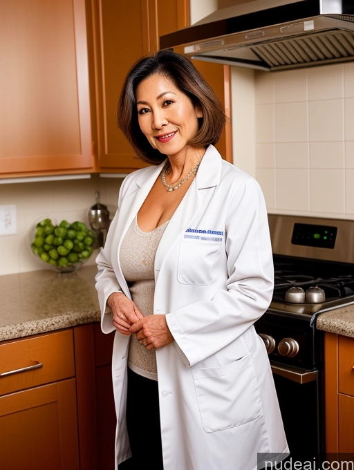 related ai porn images free for Milf Two Perfect Boobs Beautiful Perfect Body 70s Bobcut Japanese Kitchen Detailed Sexy Face Busty Doctor Lab Coat Nude Pubic Hair Jacket
