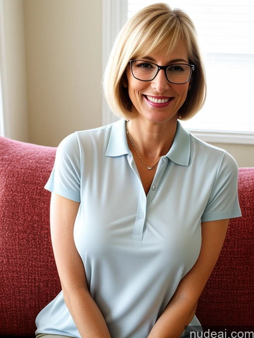 related ai porn images free for 50s Czech Tall Busty Glasses Blonde Detailed Happy Polo Chemise Couch Bobcut