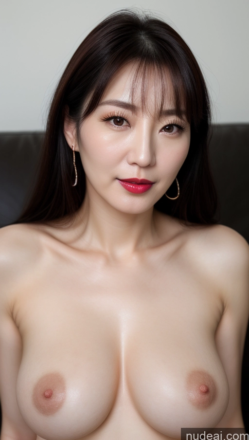related ai porn images free for Woman One Beautiful Lipstick Fairer Skin Black Hair Close-up View Perfect Boobs Korean 40s