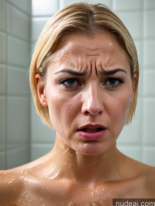 related ai porn images free for White 30s Bobcut Blonde One Woman Detailed Nude Shower Angry Shocked