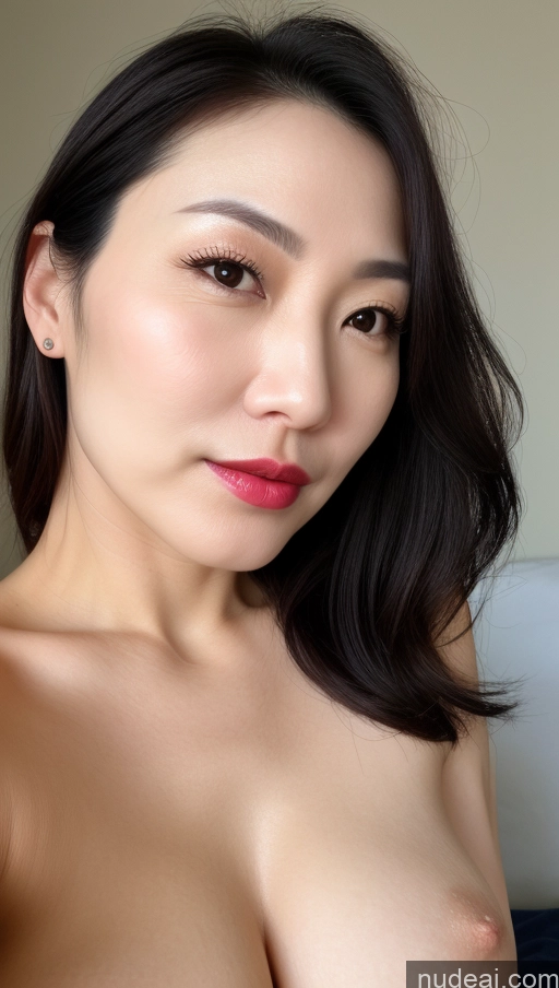 related ai porn images free for Woman One Perfect Boobs Beautiful Lipstick Fairer Skin 40s Black Hair Korean Close-up View