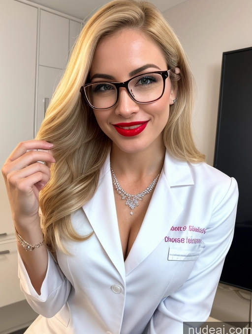 related ai porn images free for Woman One Perfect Boobs Beautiful Lipstick Fairer Skin Short Perfect Body 30s Happy Blonde Latina Front View Blowjob Doctor Lab Coat Diamond Jewelry Glasses