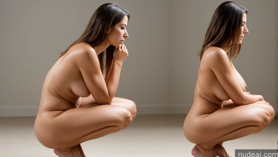 related ai porn images free for Squatting Side View Huge Boobs Several