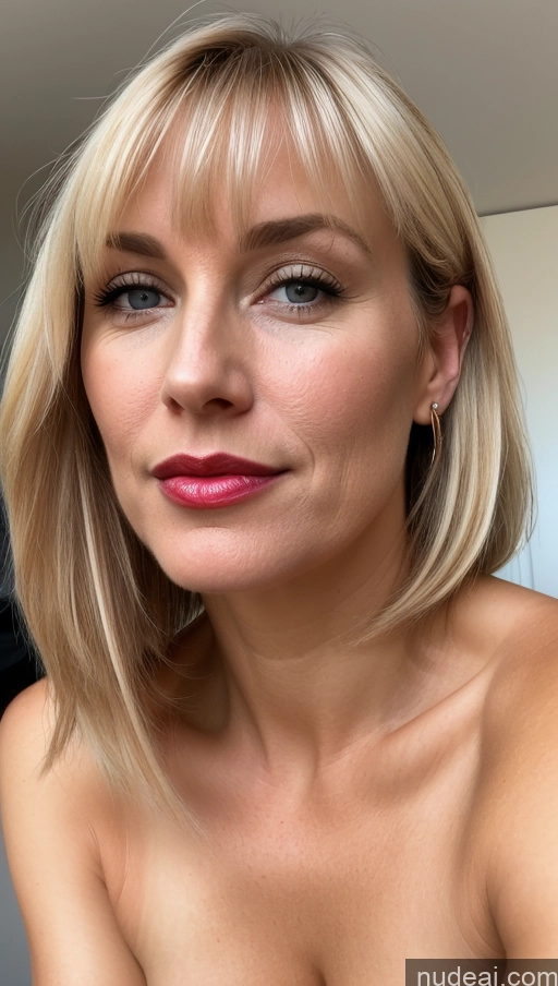related ai porn images free for One Small Tits Beautiful Lipstick 40s Blonde Bangs White Close-up View Woman