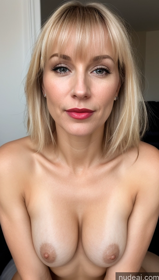 related ai porn images free for Woman One Small Tits Beautiful Lipstick 40s Blonde Bangs White Close-up View Cumshot