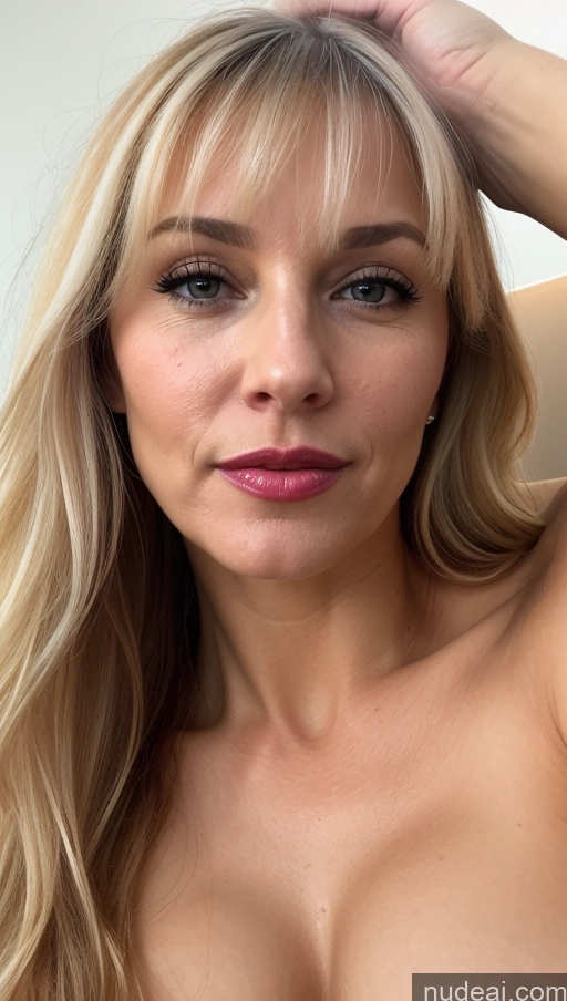related ai porn images free for Woman One Small Tits Beautiful Lipstick 40s Blonde Bangs White Close-up View Cumshot