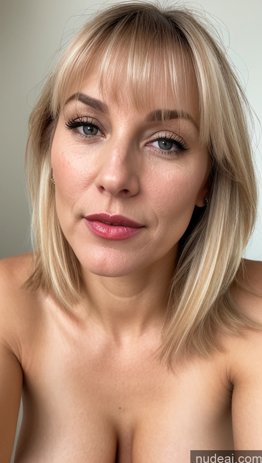 related ai porn images free for Woman One Small Tits Beautiful Lipstick 40s Blonde Bangs White Close-up View Cumshot