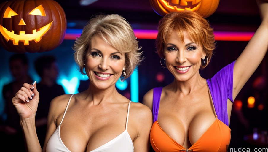 related ai porn images free for Milf Two Small Tits Skinny Perfect Body Happy Pixie Club Front View Halloween Shirt Cleavage Detailed