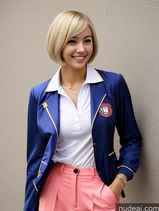 related ai porn images free for Woman One Small Tits Beautiful Small Ass Skinny 18 Happy Cosplay Jacket Polo Suit Traditional Sexy Face Blonde Short Hair Asian