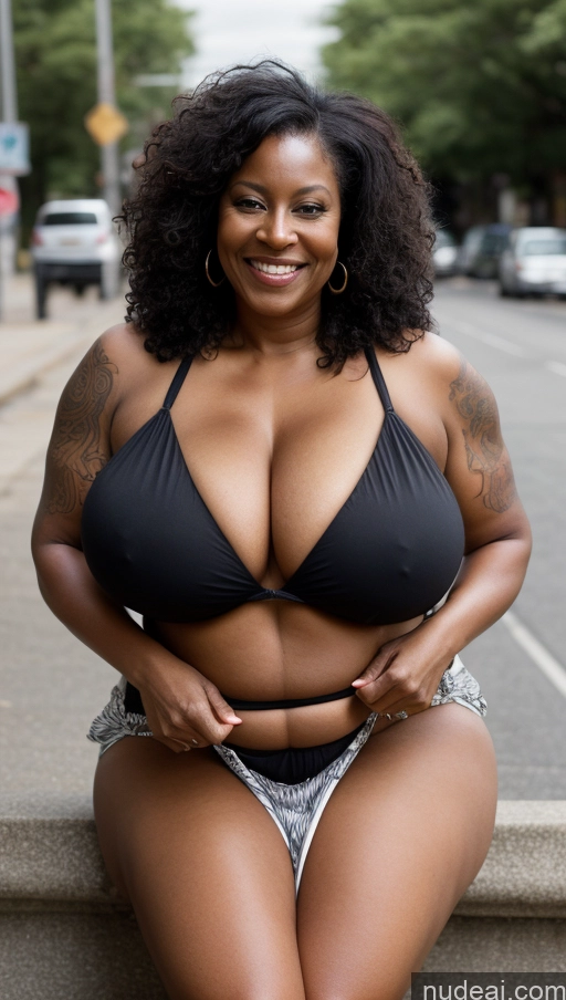 related ai porn images free for Busty Huge Boobs Beautiful Tattoos Big Ass Thick Big Hips Tall Dark Skin Laughing Black Close-up View Cleavage Detailed Sexy Face Black Hair 70s Bikini Long Skirt Milf Muscular Street Messy