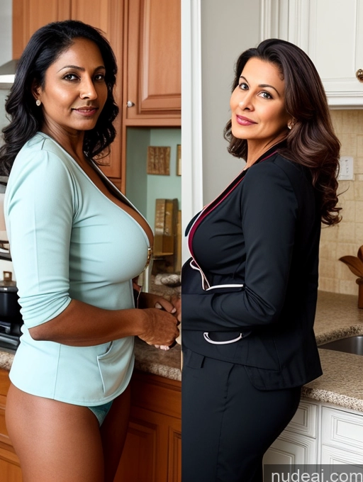 related ai porn images free for Milf Two Perfect Boobs Perfect Body Dark Skin 70s Indian Kitchen Jacket Professor Secretary Cleavage Partially Nude Detailed Stylish Suit Busty