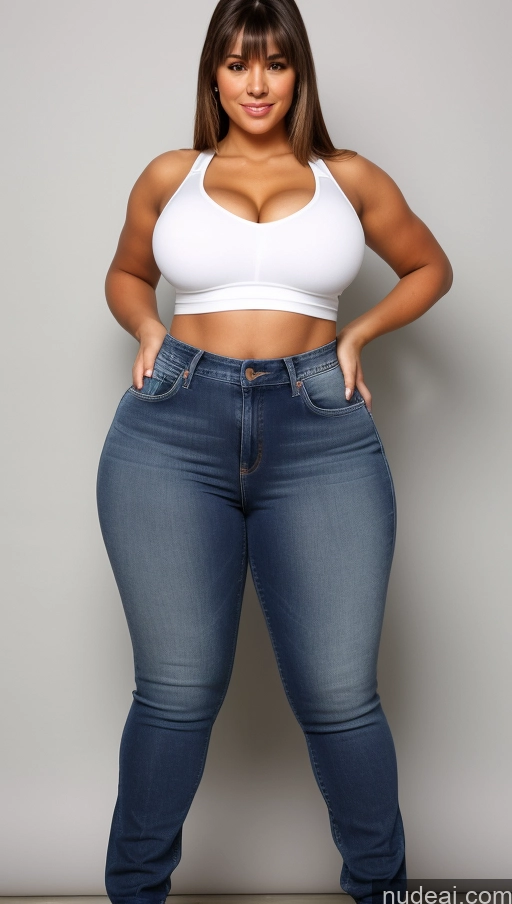 related ai porn images free for Athlete Perfect Boobs Big Hips Big Ass Jeans Front View Bangs