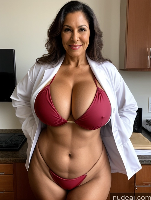 related ai porn images free for Milf One Busty Huge Boobs Thick Tanned Skin Brazilian Front View Microkini Thong 70s Vampire Lab Coat Professor