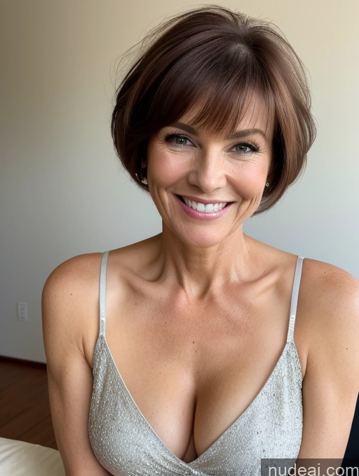 related ai porn images free for Milf One Small Tits Skinny Perfect Body Happy Brunette Pixie Close-up View Shirt Cleavage Detailed