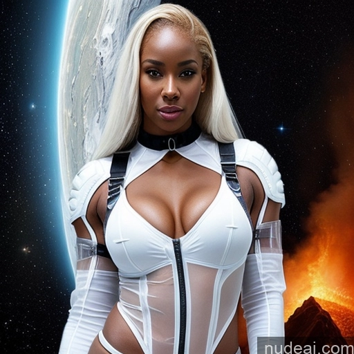 related ai porn images free for Athlete Perfect Boobs Small Tits Perfect Body 30s Sexy Face Laughing White Hair African Hell Space Suit Sci-fi Armor Transparent Choker