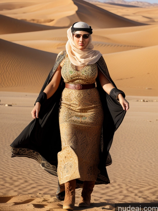 related ai porn images free for One Busty Short Skinny Angry Blonde Long Hair Arabic Desert Dress Traditional Niqab Front View Boots