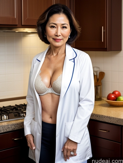 related ai porn images free for Milf Two Perfect Boobs Beautiful Perfect Body Bobcut Kitchen Bra Doctor Jacket Lab Coat Stylish Suit Cleavage Dark Lighting Detailed Sexy Face 70s Busty Japanese