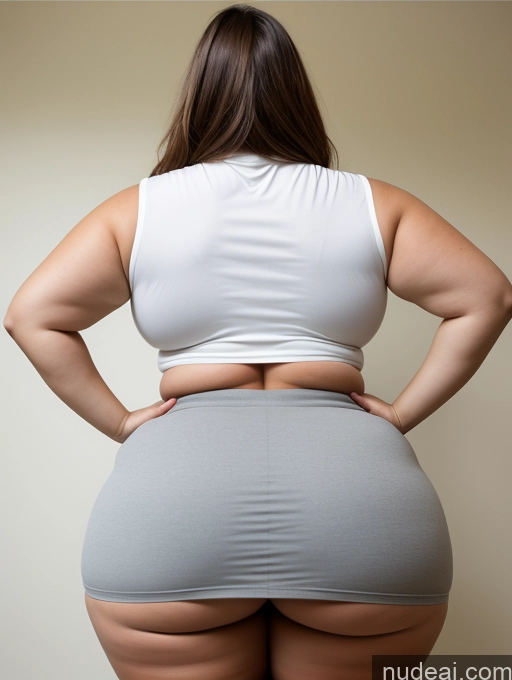 related ai porn images free for Woman Busty Huge Boobs Big Ass Thick Chubby Fat Back View Bending Over Micro Skirt