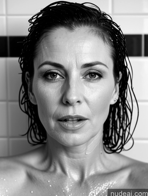 related ai porn images free for Milf One Small Tits Fairer Skin 40s Brunette Straight British Black And White Close-up View Spreading Legs Nude Shocked Shower