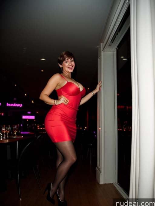 related ai porn images free for Happy Brunette Pixie French Club Dress High Heels Long Skirt Pantyhose Stylish Wife Or Girlfriend Busty Big Ass Big Hips Long Legs 40s Chubby