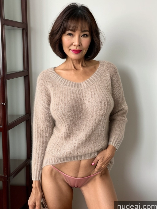related ai porn images free for Milf Perfect Boobs Beautiful Lipstick Perfect Body Pubic Hair Short Hair 60s Chinese Spreading Legs Sweater Partially Nude Detailed